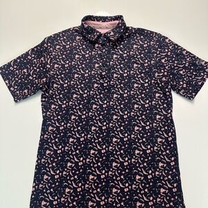 Walter Hagen Navy and Pink Casual Shirt